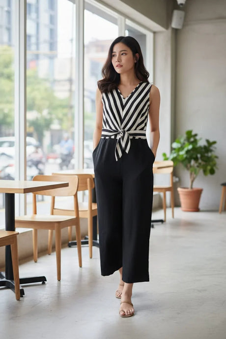 Women's Sleeveless Maxi Jumpsuit
