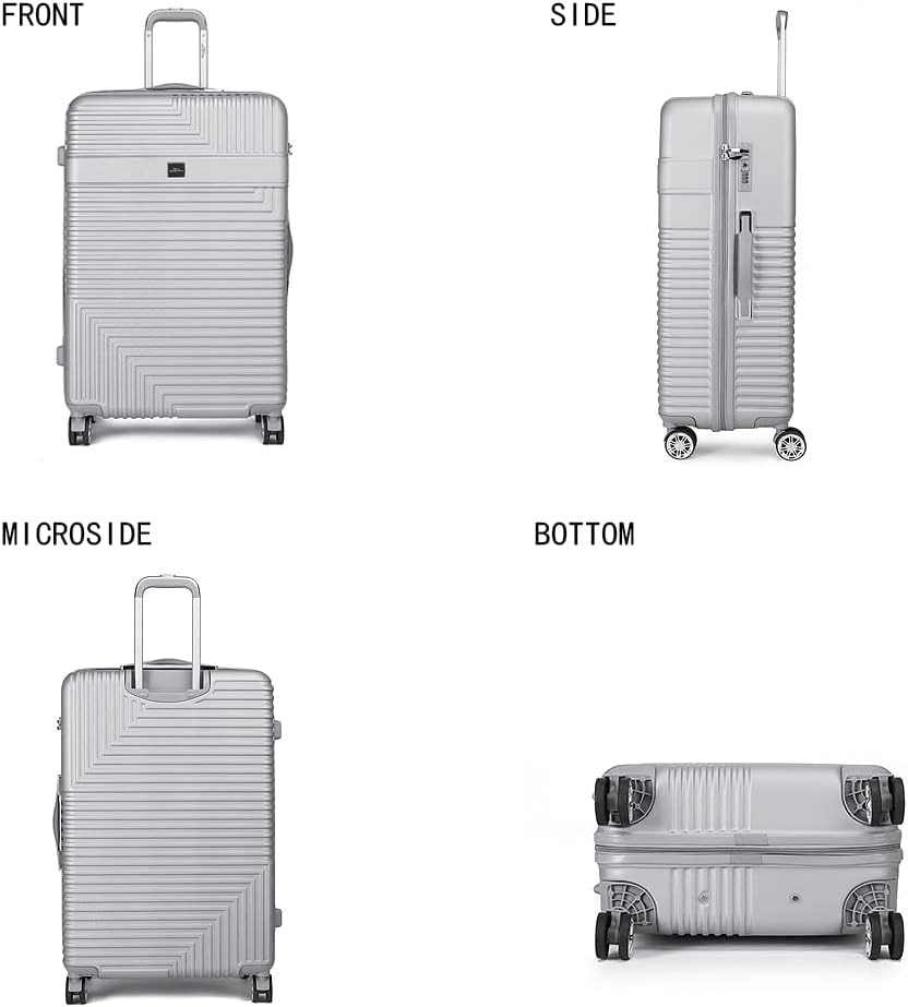 Luggage Bag 32 Inch Check-in Luggage Trolly - Silver
