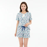 Trendy Cotton T-Shirt & Shorts 2pcs Set #7351