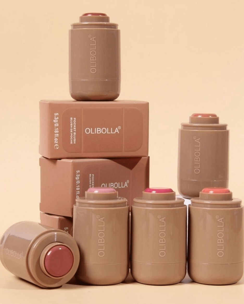 أحمر خدود OLIBOLLA Pocket Blush Stick ناعم للخدود والشفاه - 5.3 جم