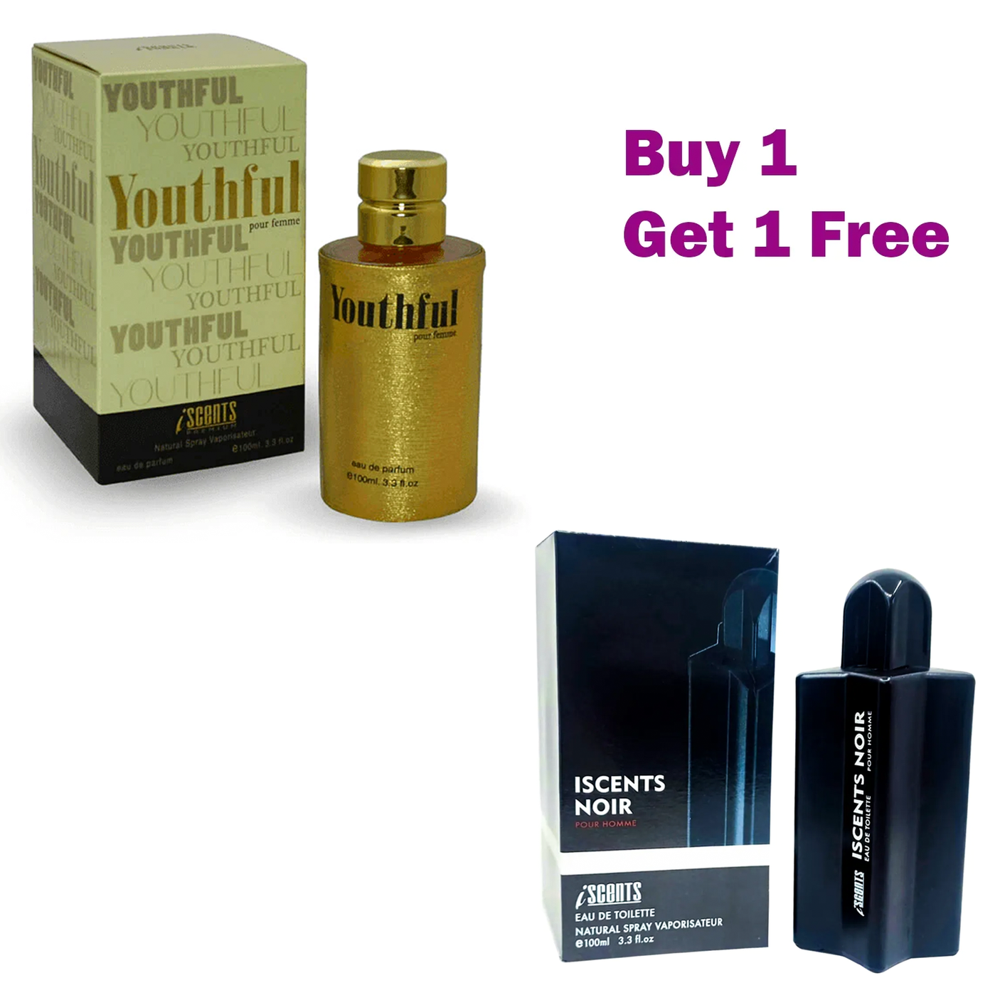Youthful + Iscents Men & Women Perfumes 1+1 PR-92