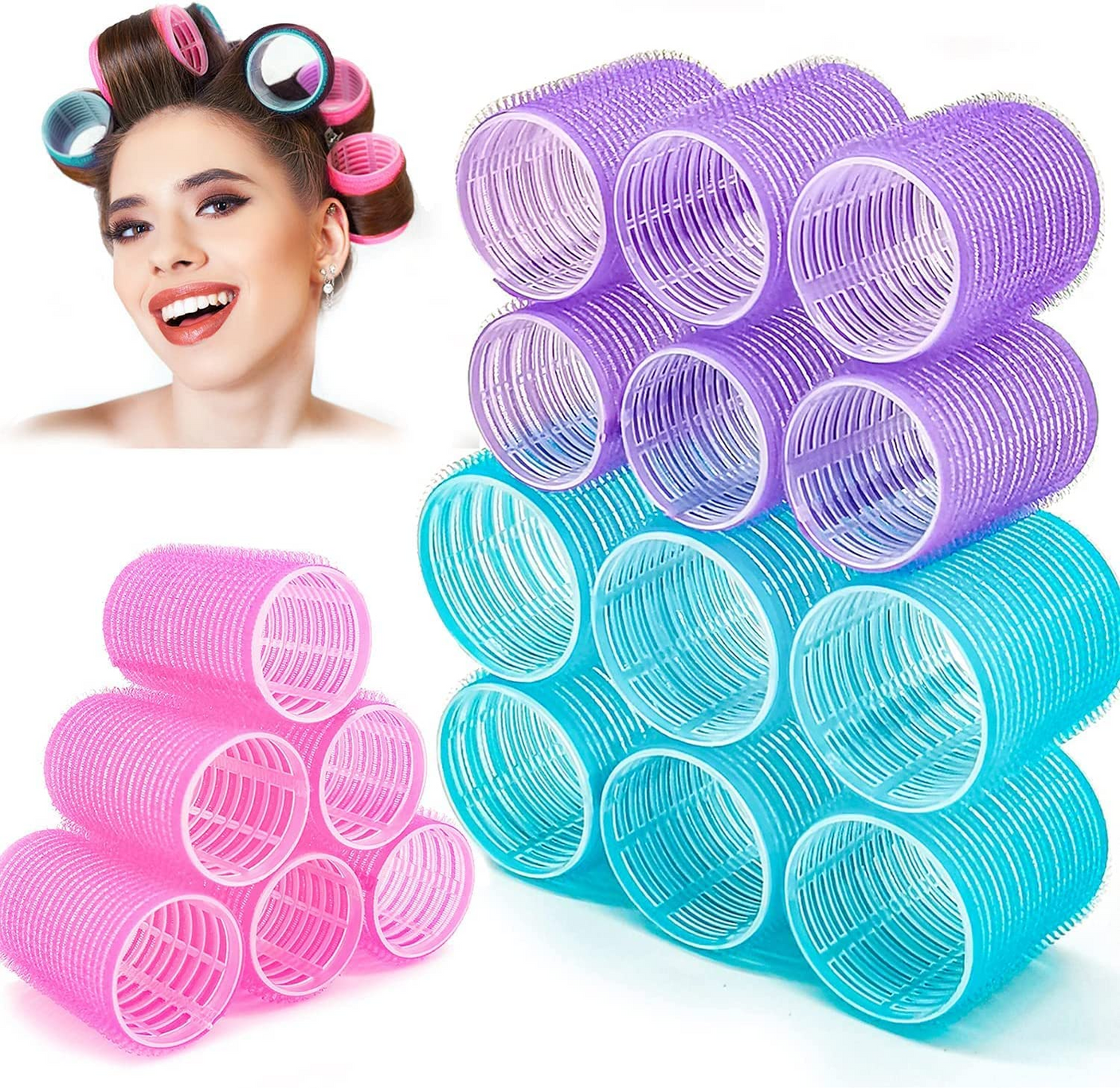Professional Hurtless Hair Roller - 6 Pcs Set