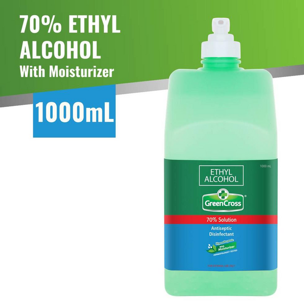 Green Cross Ethyl Alcohol Solution With Moisturizer - 1000ml (Pump)