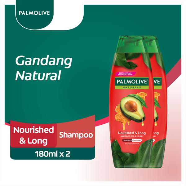 Palmolive Shampoo + Conditioner Avocado Oil & Honey - 180ml × 2 Pcs