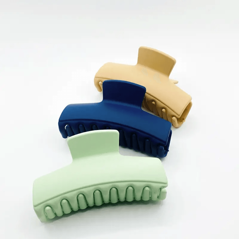 Square Shark Hair Clips For Women - 6 Pcs (C07)