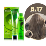 Bremod 8.17 Milk Tea Ash Color With Oxidizer - 100ml+100g