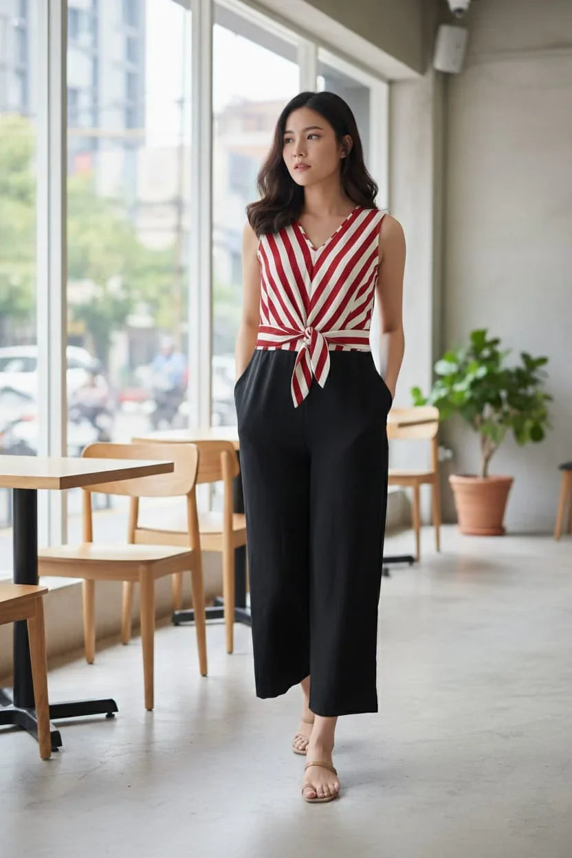 Women's Sleeveless Maxi Jumpsuit
