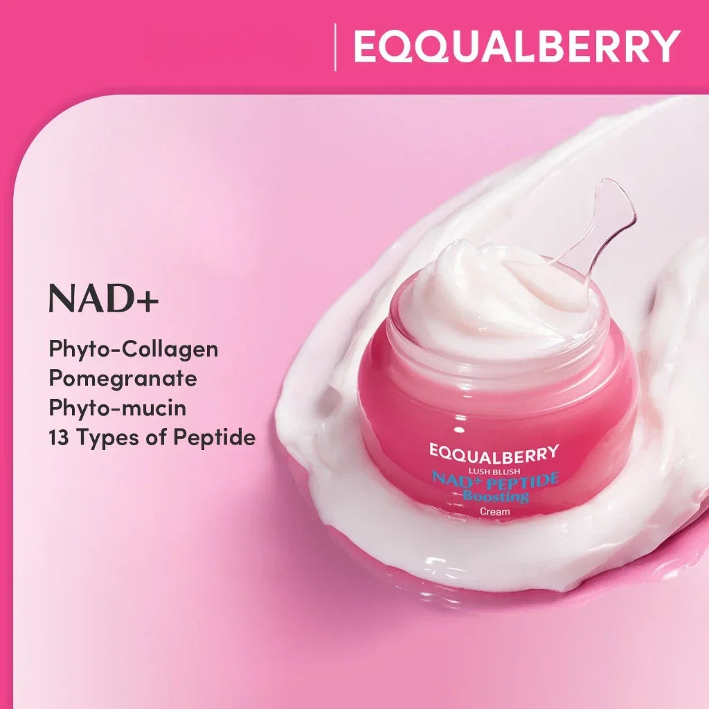 Eqqualberry Lush Blush NAD+ Peptide Boosting Cream - 50ml