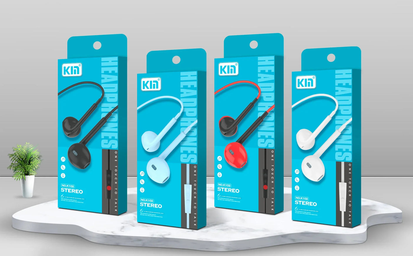 Kin Hi-Fi Stereo Wired Headphone (Assorted Color) - K102