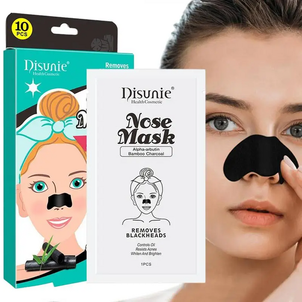 Disunie Removes Blackhead Nose Mask Bamboo Charcoal - 10Pcs