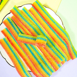 Chupa Chups Sour Belt Soft & Chewy Candy Mixed Fruit Flavour - 10g × 6Pcs