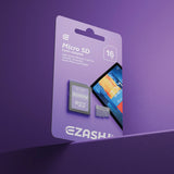 بطاقة ذاكرة EZASHY Micro SD مع محول - 16 جيجابايت