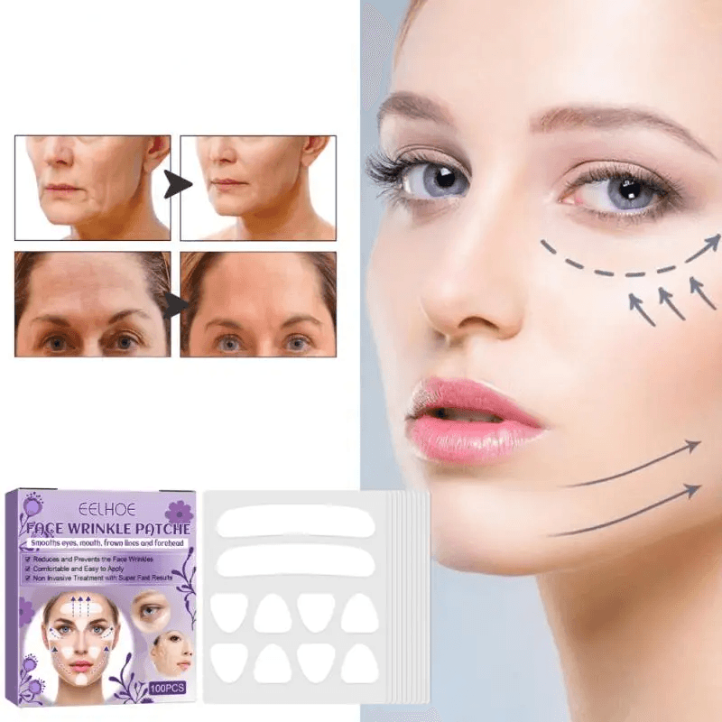 EELHOE Facial Wrinkle Patch Lifting & Firming Facial Skin - 100 Pcs