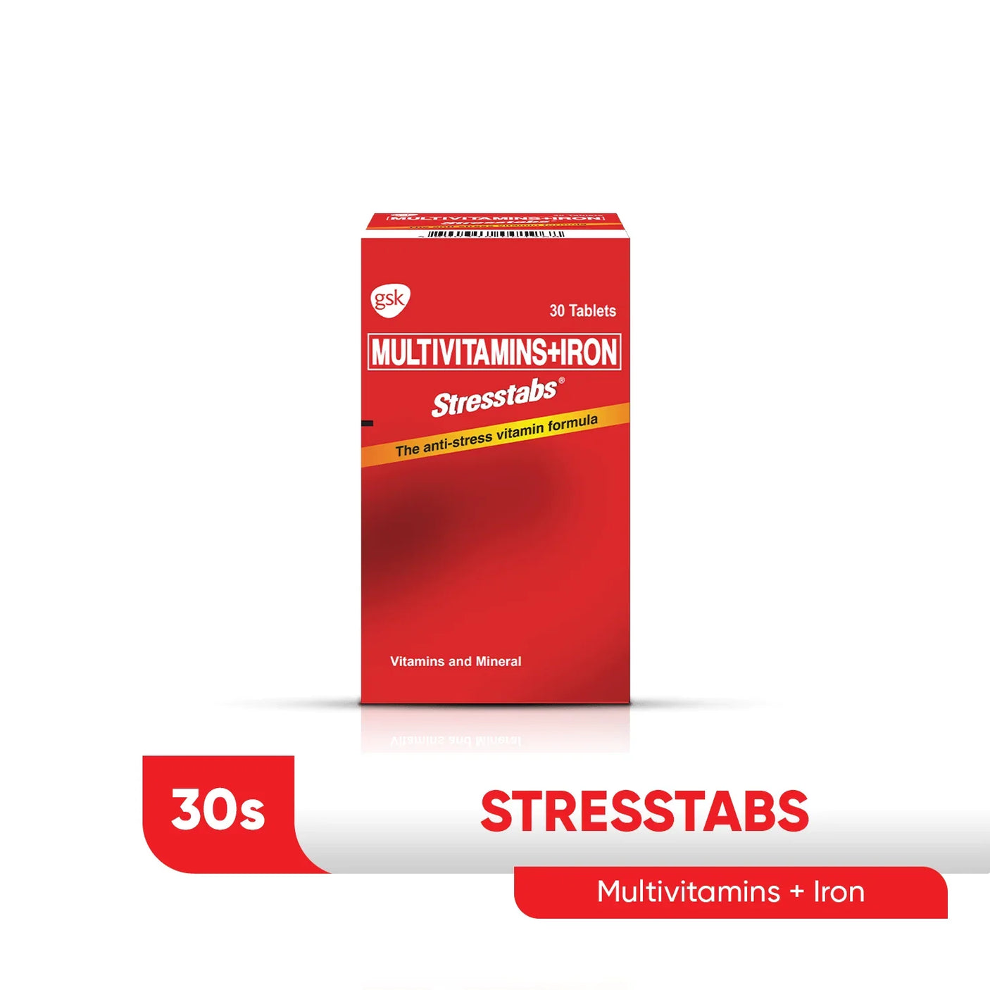 Stresstabs Multivitamins + Iron The Anti-Stress Vitamin Formula