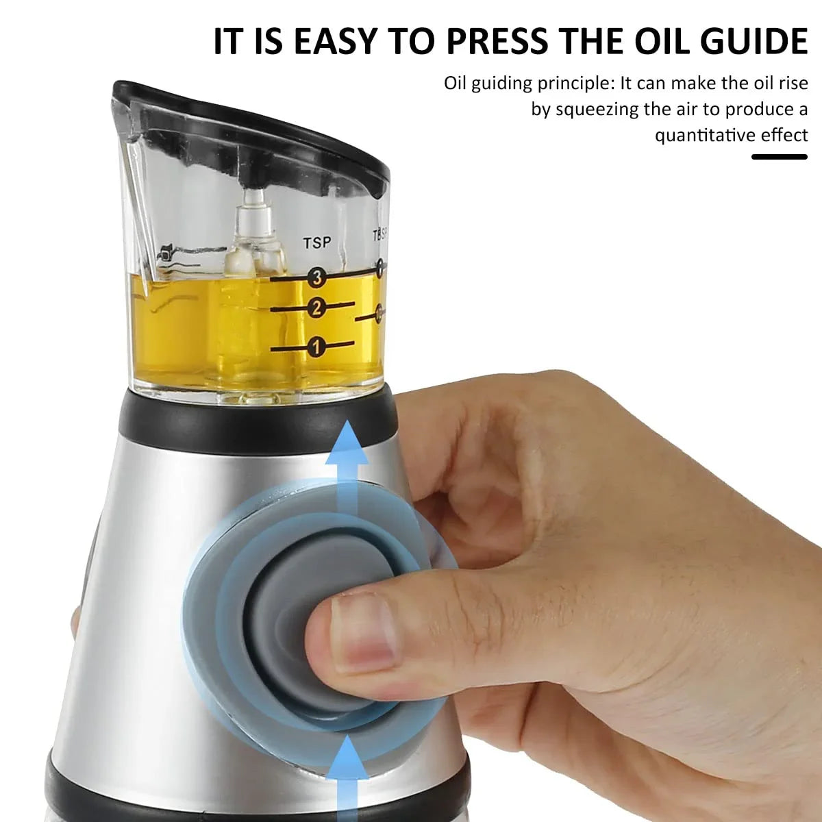 Oil & Vinegar Dispenser Bottle with Measurement Scale - 500ml