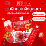 Pure Herb Purera Gluta Collagen Strawberry & Vit C+ - 15g x 30 Sachets