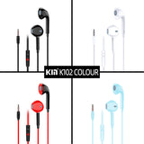 Kin Hi-Fi Stereo Wired Headphone (Assorted Color) - K102