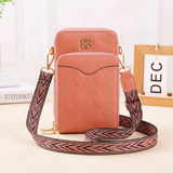 Women's Three Zipper Crossbody Wallet Bag - CB15023