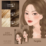 Kota Cosmetics Sepia Thailand Hair Color Ash Brown - 100ml + 100ml