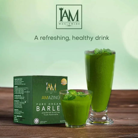 IAM Amazing Pure Organic Barley Powdered Drink Mix - 30g