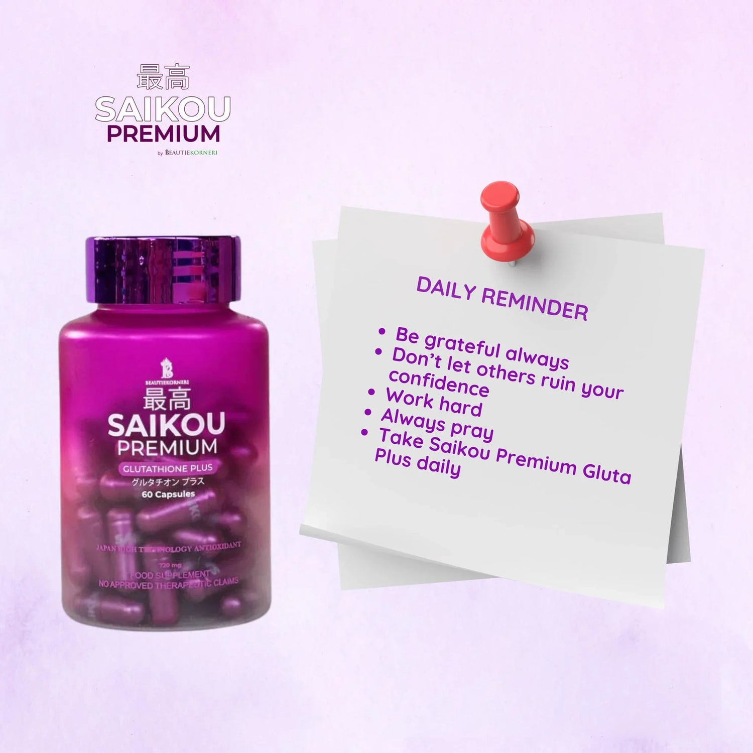 SAIKOU Premium Glutathione Plus – Pinoy Hyper Kuwait