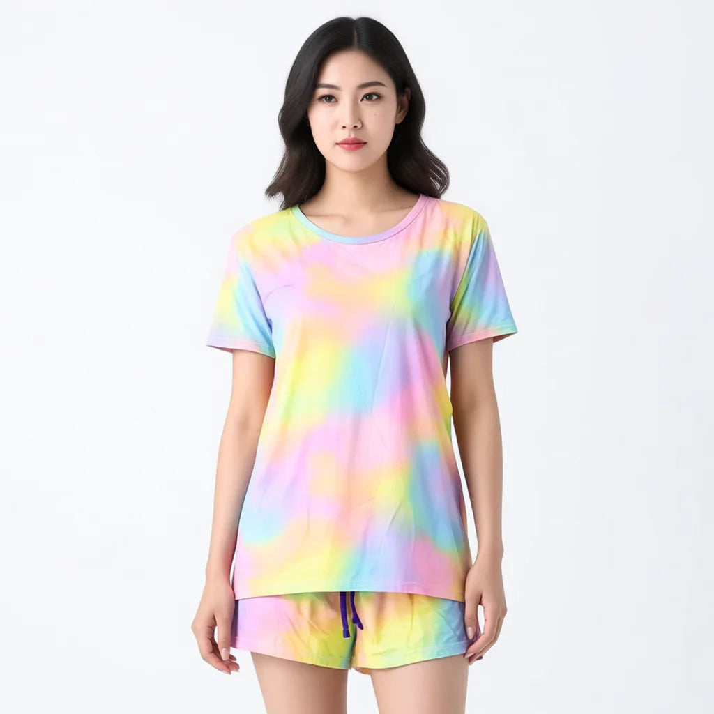 Trendy Cotton T-Shirt & Shorts 2pcs Set #7351