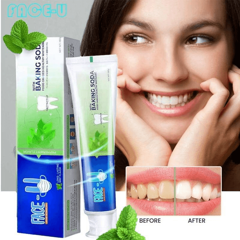 Face U Japan Technology Brightening Toothpaste With Baking Soda - 180g