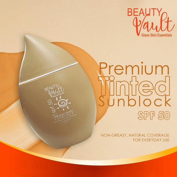 Beauty Vault Premium Tinted Sunblock SPF50 - 50 جم