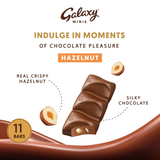 Galaxy Minis Hazelnut Chocolate - 11 Bars (137.5g)