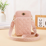 Women's Three Zipper Crossbody Wallet Bag - CB15023
