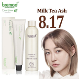 Bremod Performance 8.17 Milk Tea Ash Hair Color + Oxidant Cream - 100ml+100ml
