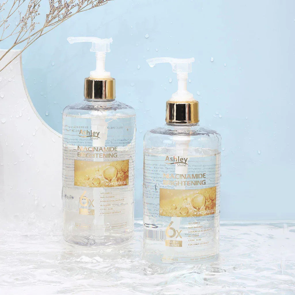 Ashley Shine Niacinamide Brightening 6x Glow Shower Gel - 500ml