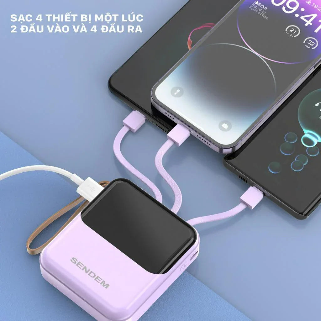 Sendem Multifunctional Mini Power Bank 10000mAh - P301