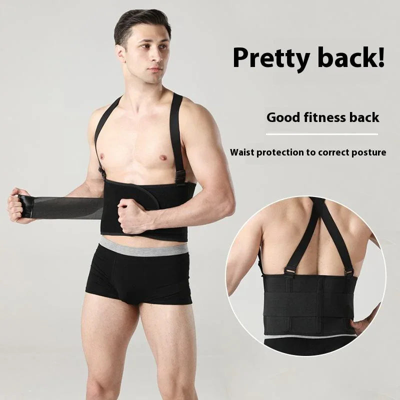 Fitness Lumbar Support Belt With Adjustable Straps