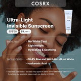 COSRX Ultra-Light Invisible Sunscreen SPF 50 - 50ml