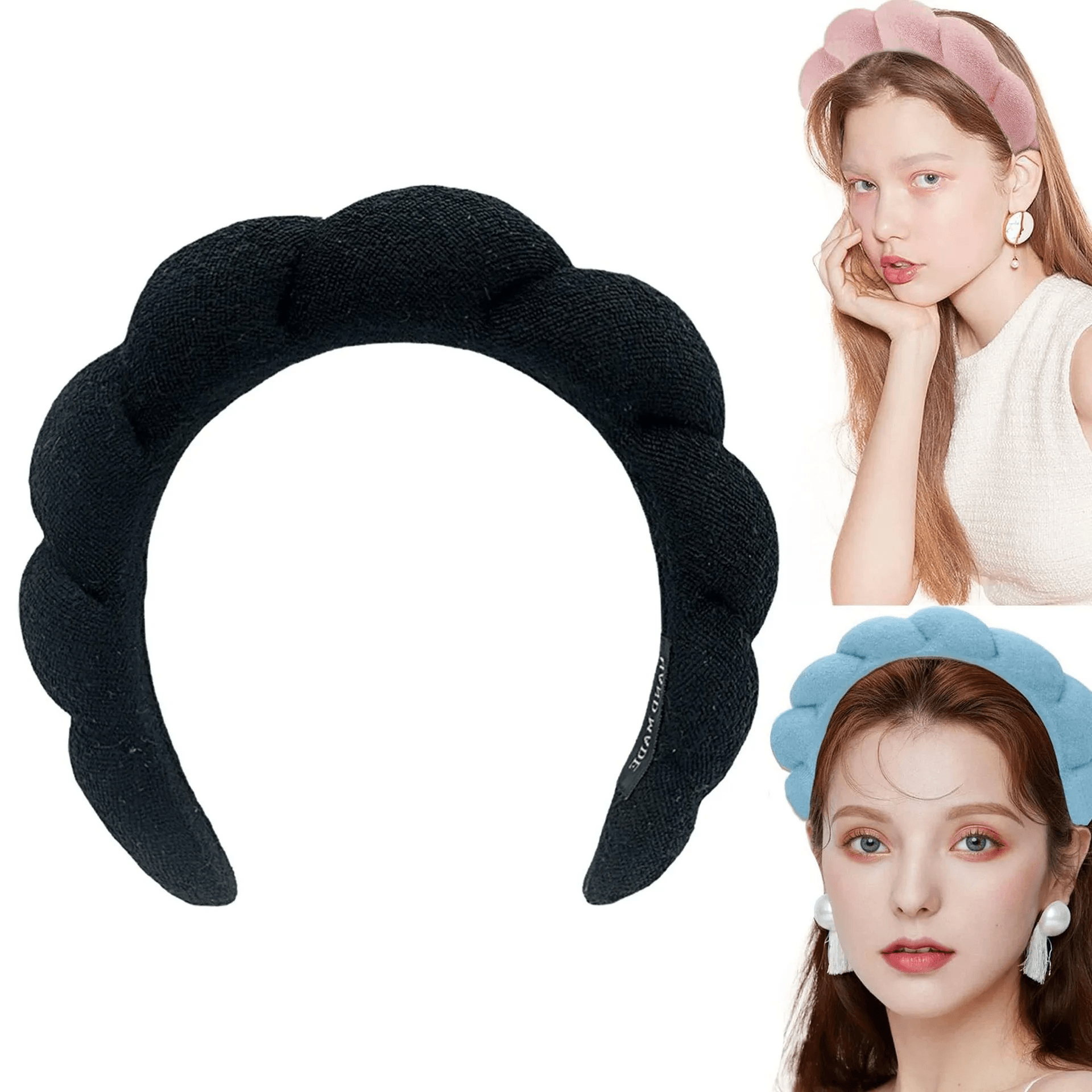 Terry Cloth Sponge Spa Makeup Headband