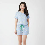 Trendy Cotton T-Shirt & Shorts 2pcs Set #7351