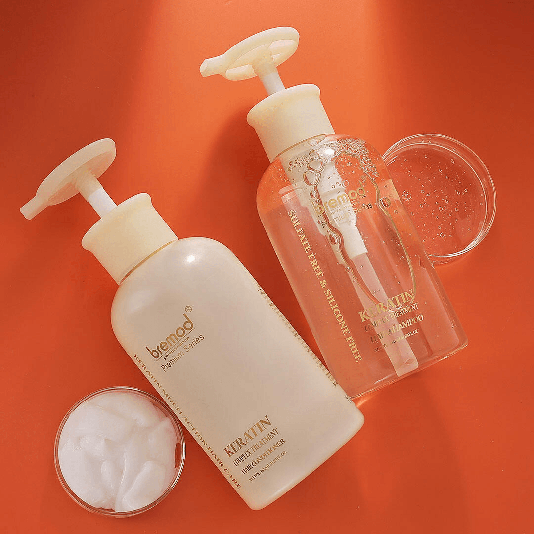Bremod Premium Series Keratin Shampoo & Conditioner - 350ml+350ml