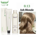 Bremod Performance 8.13 Ash Blonde Hair Color + Oxidant Cream - 100ml+100ml