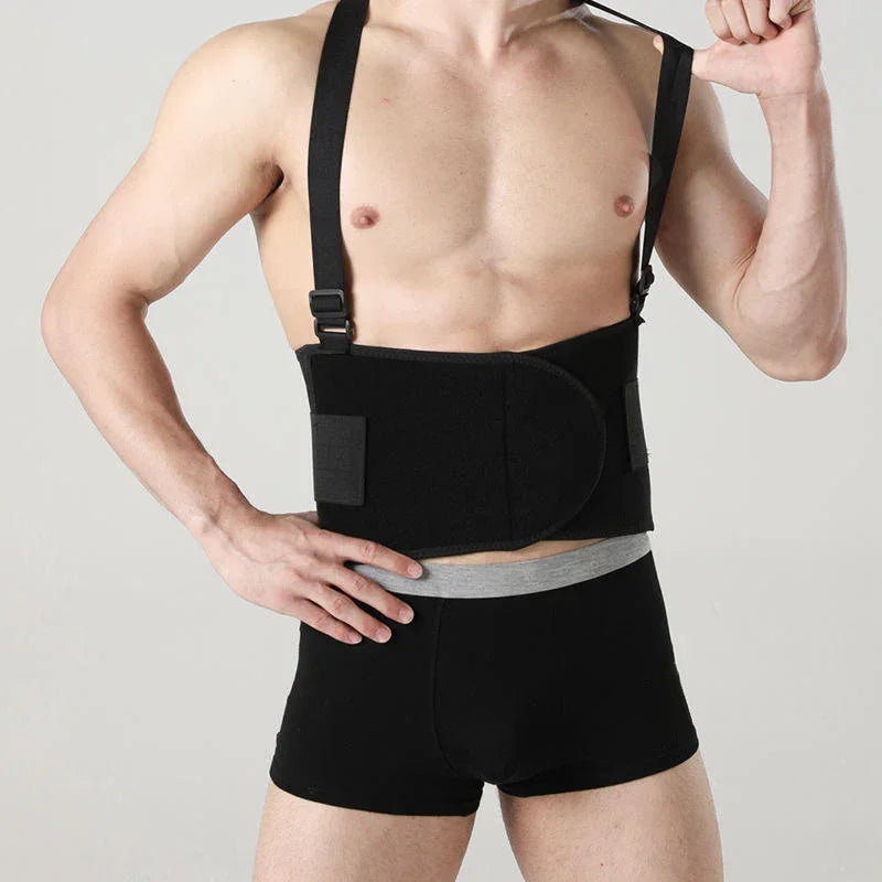 Fitness Lumbar Support Belt With Adjustable Straps