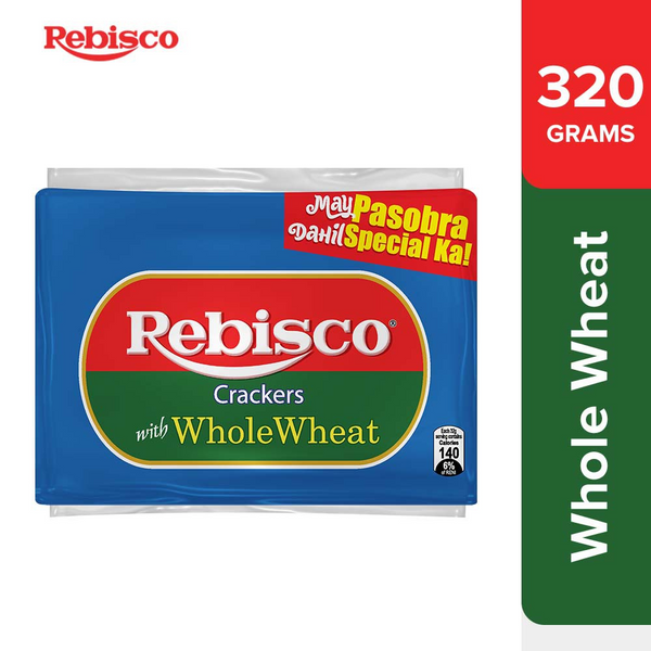 Rebisco Crackers Whole Wheat Pack of 10 x 32gm