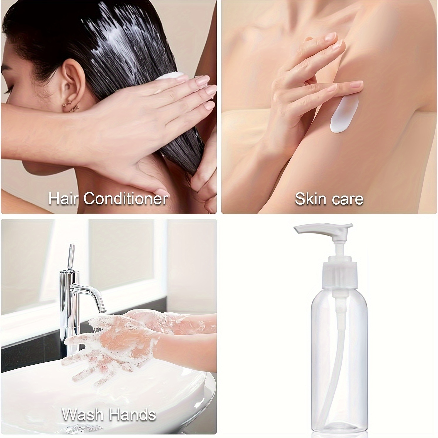 Clear Cosmetic Lotion Pump - 250ml