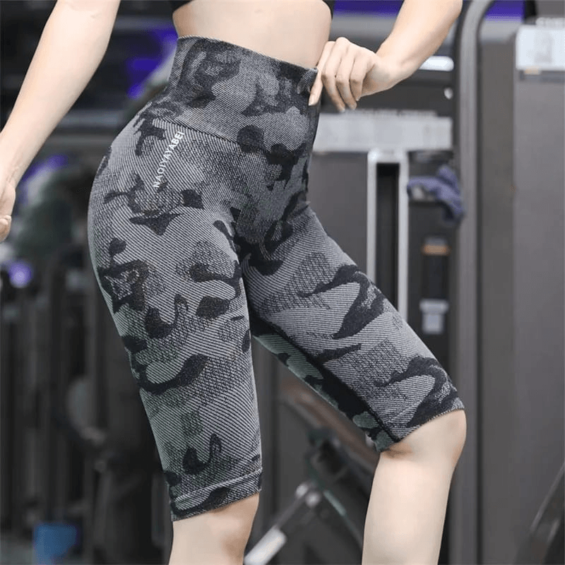 Women Seamless Yoga Legging Pants High Waist Fitness Gym Pants - B6033