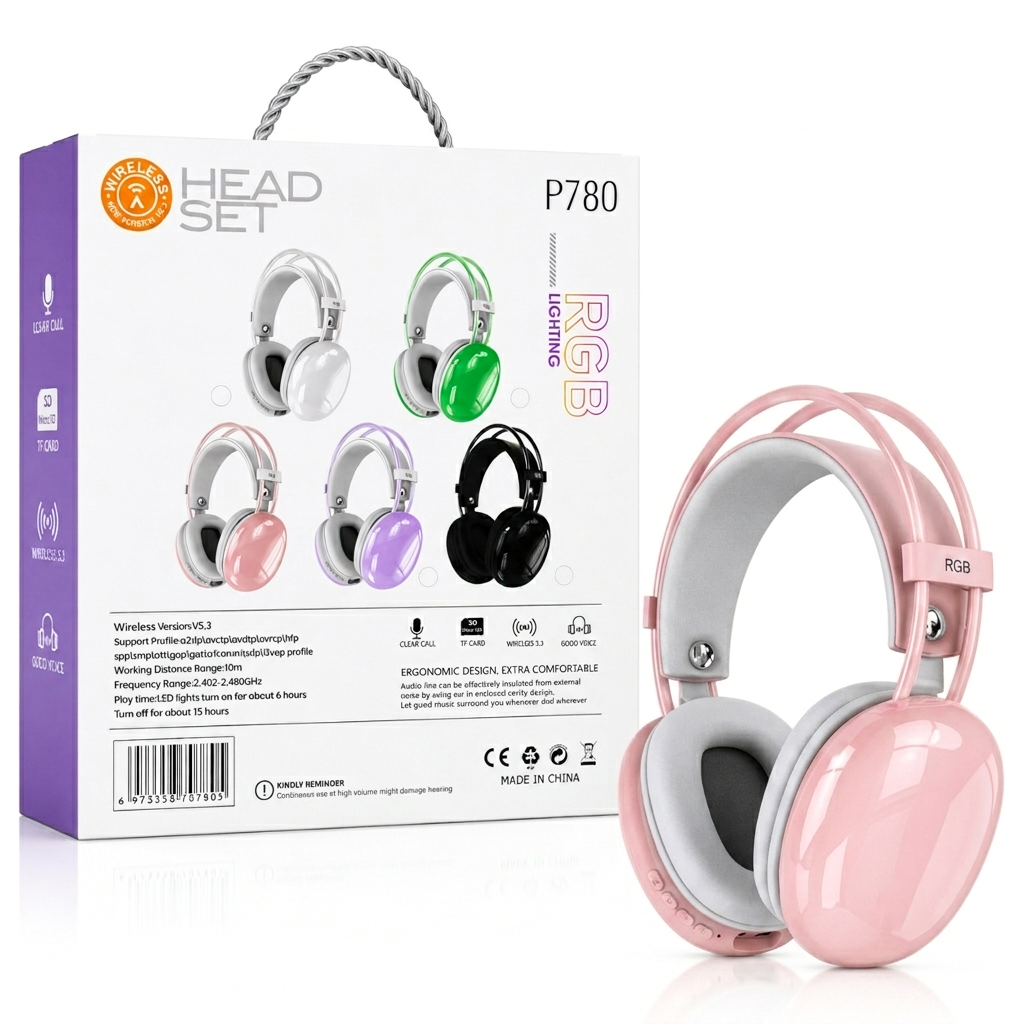 Cool RGB Lighting Extra Comfortable Headset - P780