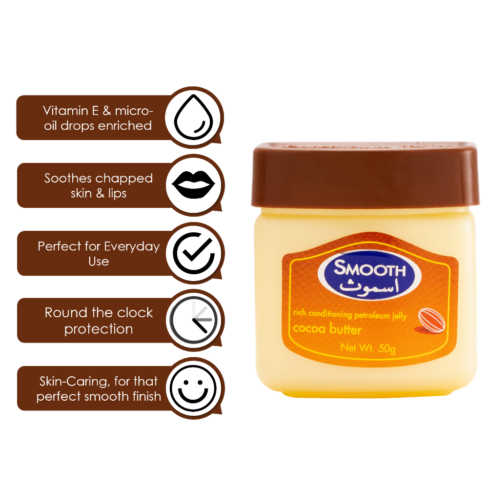 Smooth Cocoa Butter Petroleum Jelly - 368g + 100g