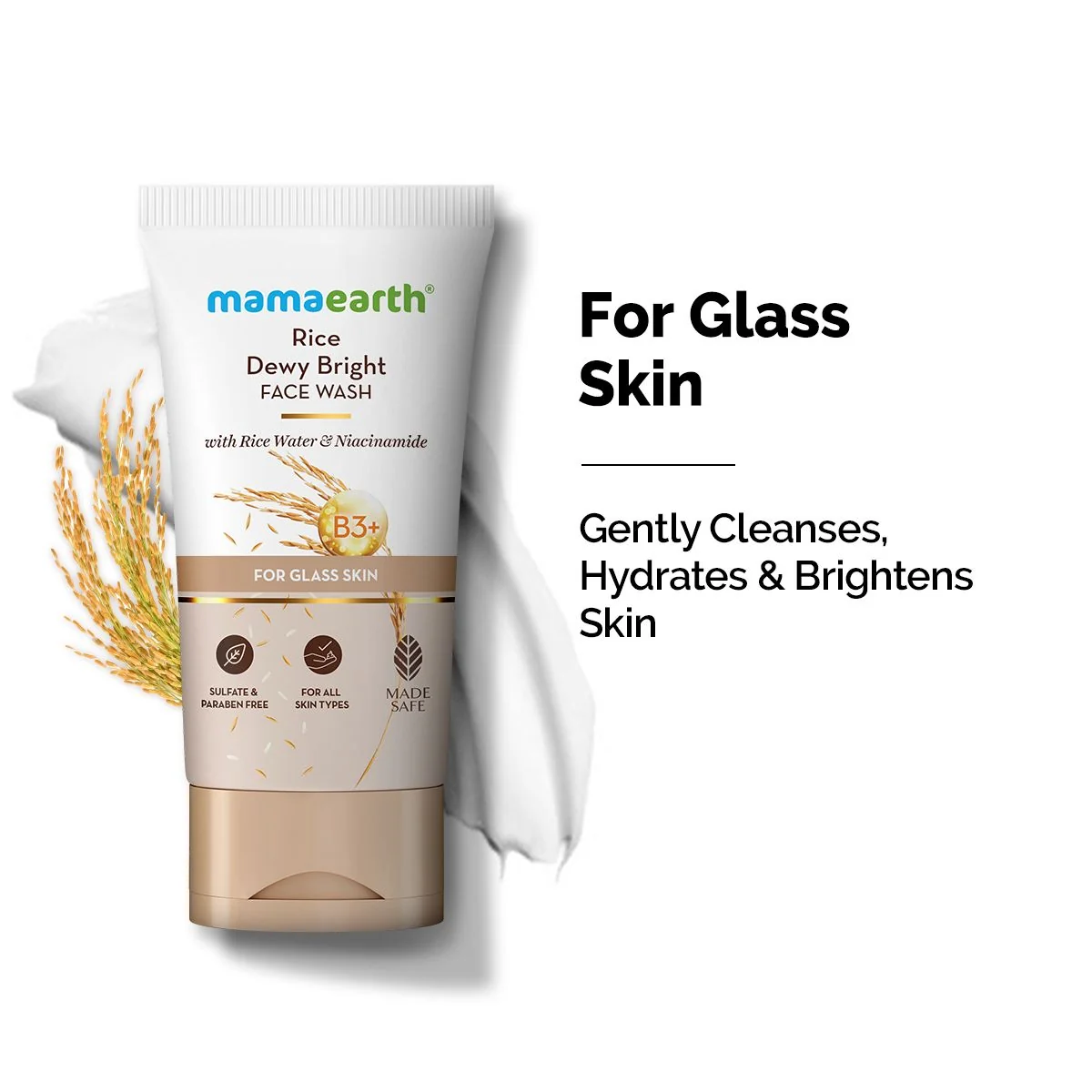 Mamaearth Rice Dewy Bright Face Wash - 100ml