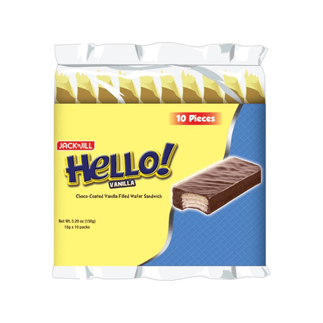 Jack 'n Jill Hello Coated Vanilla 10X15g