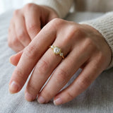 Women's Unique Gold Design Stainless Steel Ring #39