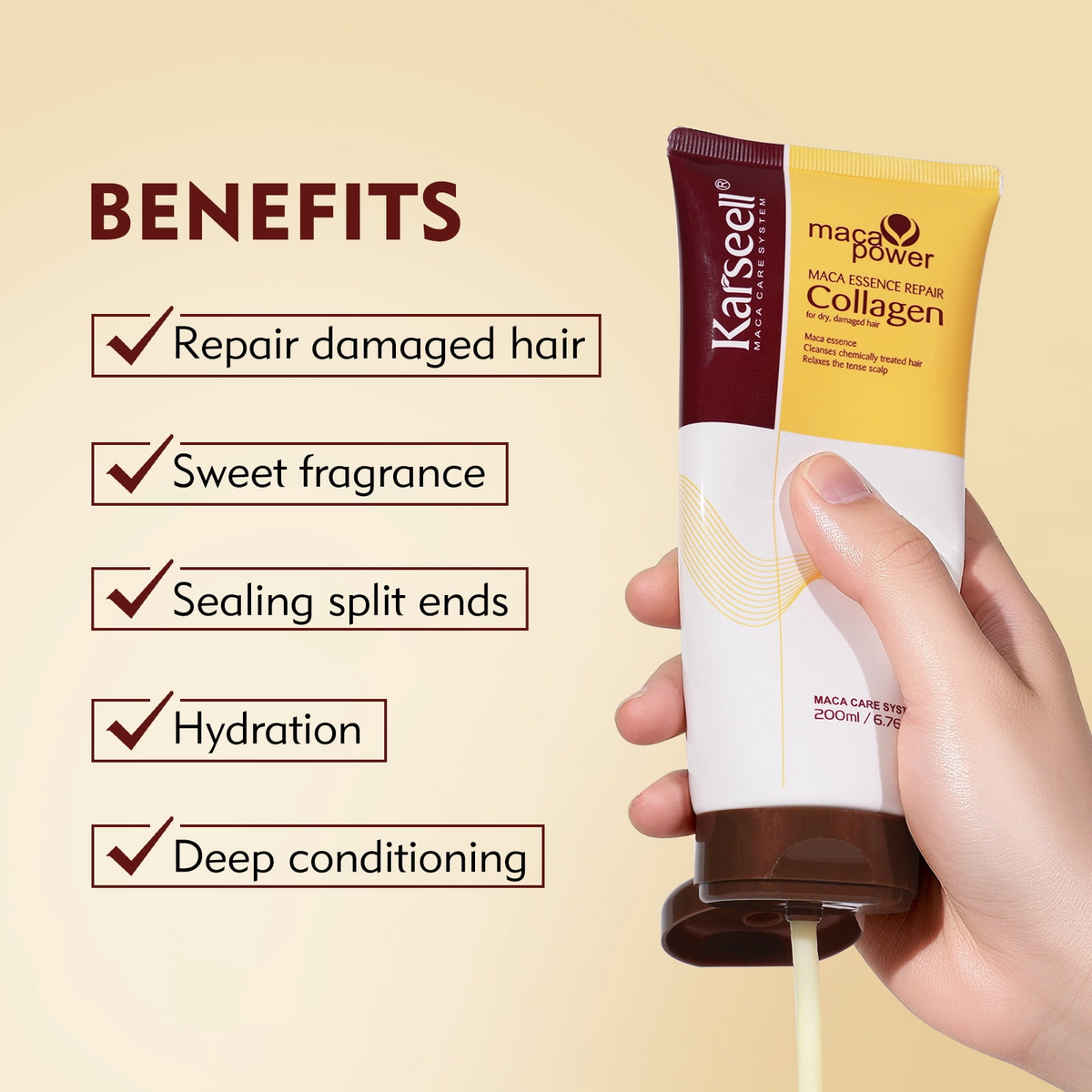 Karseell Collagen Conditioning Argan Oil Hair Mask - 200ml