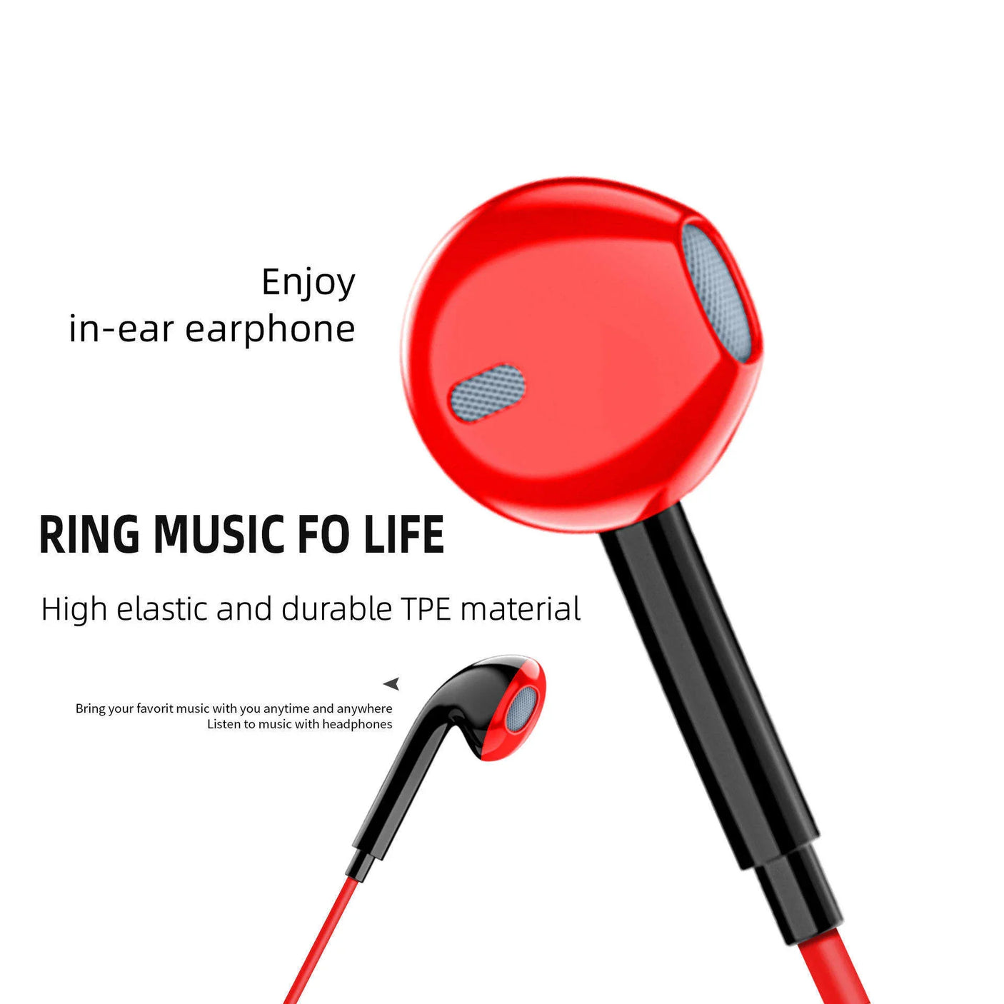 Kin Hi-Fi Stereo Wired Headphone (Assorted Color) - K102